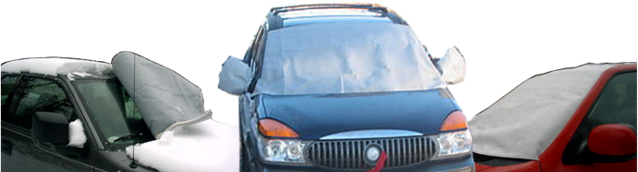 These high-quality car windshield covers designed to last and meet your need in the elements where you live.  They are water, ice, mildew, UV and tear resistant.  They are coverd by a 2-year warranty and include a storage bag.  The built-in antitheft design makes it easy to protect your cover from those less than honest who wish they had your cover!  This cover will also work for sun shade in the summer.